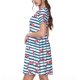 thumbnail image 2 of Balery Clown Fish Vestidos sueltos de manga corta para mujer, vestidos de verano 2025, vestidos casuales de corte A con vuelo., 2 of 6