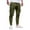 Army Green, variant on Tejiojio Men's and Big Men's Flat Front Comfort Waist Flex Pants Fashion Men's Sport Pure Color Bandage Casual Loose Sweatpants Drawstring Pant
