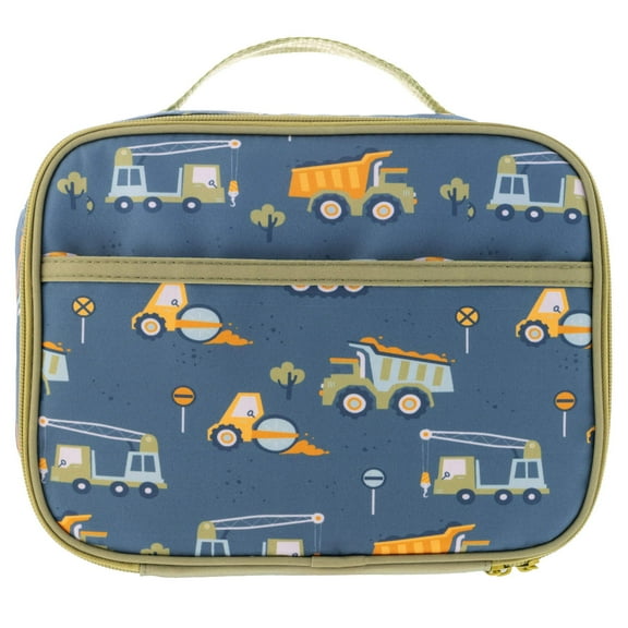Stephen Joseph, Junior Lunchbox for Kids, Insulated and Waterproof Lining, Construction