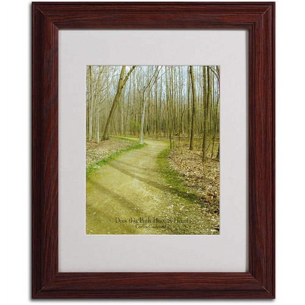 Trademark Art 'Does This Path Have a Heart' Matted Framed by Kathie McCurdy