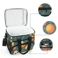 thumbnail image 6 of FORMRS Insulated Cooler Bag 24 Cans Capacity Soft Leakproof Lunch Box with Side Pockets, Retro Floral Orange, 6 of 7