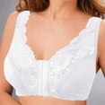 thumbnail image 2 of Cathalem Deep V Bras for Women Back Smoothing Wireless Bra,White L, 2 of 4