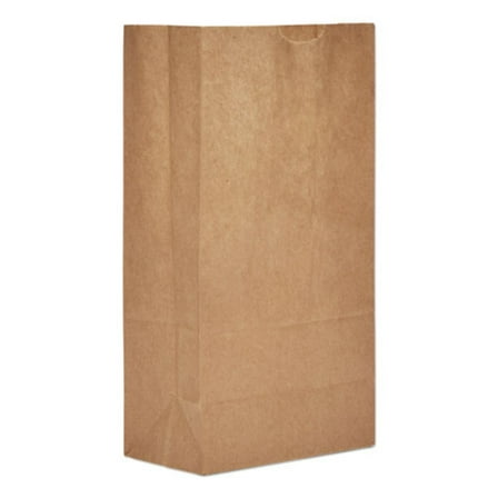 General #5 Paper Grocery, 50lb Kraft, Extra-Heavy-Duty 5 1/4x3 7/16 x10 15/16, 500 bags