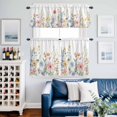 thumbnail image 2 of Floral Botanical Kitchen Curtains Sets for Windows 24 Inch Length, Spring Flowers Farmhouse Rod Pocket Window Treatments Tier Curtains and Valances Set for Bedroom/Bathroom, 2 of 8