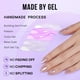 thumbnail image 3 of Press On Nails BtartBox Almond Short Falling Star Cat Eye, 3 of 6