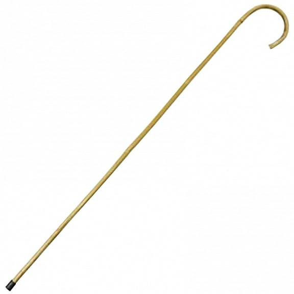 amscan Genuine Real Bamboo Wood Grandpa or Shepherd Costume Brown Halloween Old Man Cane, 38"