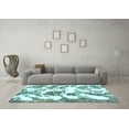 thumbnail image 3 of Ahgly Company Indoor Rectangle Abstract Light Blue Modern Area Rugs, 8' x 12', 3 of 4