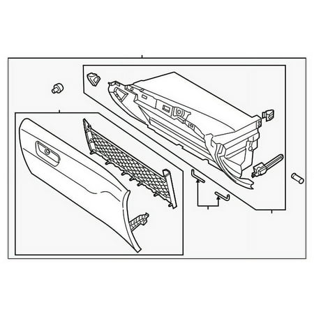 Genuine OE Ford Glove Box Assembly - GS7Z-5406010-BE