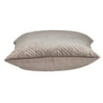 thumbnail image 5 of Parkland Collection Eris 20x20" Quilted Fabric Throw Pillow in Taupe Brown, 5 of 6