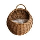 thumbnail image 3 of Cesta para colgar en la pared, macetas de ratán, cesta redonda para granja, cestas de mimbre para picnic para pared, puerta, sala de estar, patio, Grande BLESIY canasta tejida, 3 of 8