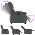 thumbnail image 5 of vidaXL Fauteuil Inclinable Gris en Similicuir, 5 of 5