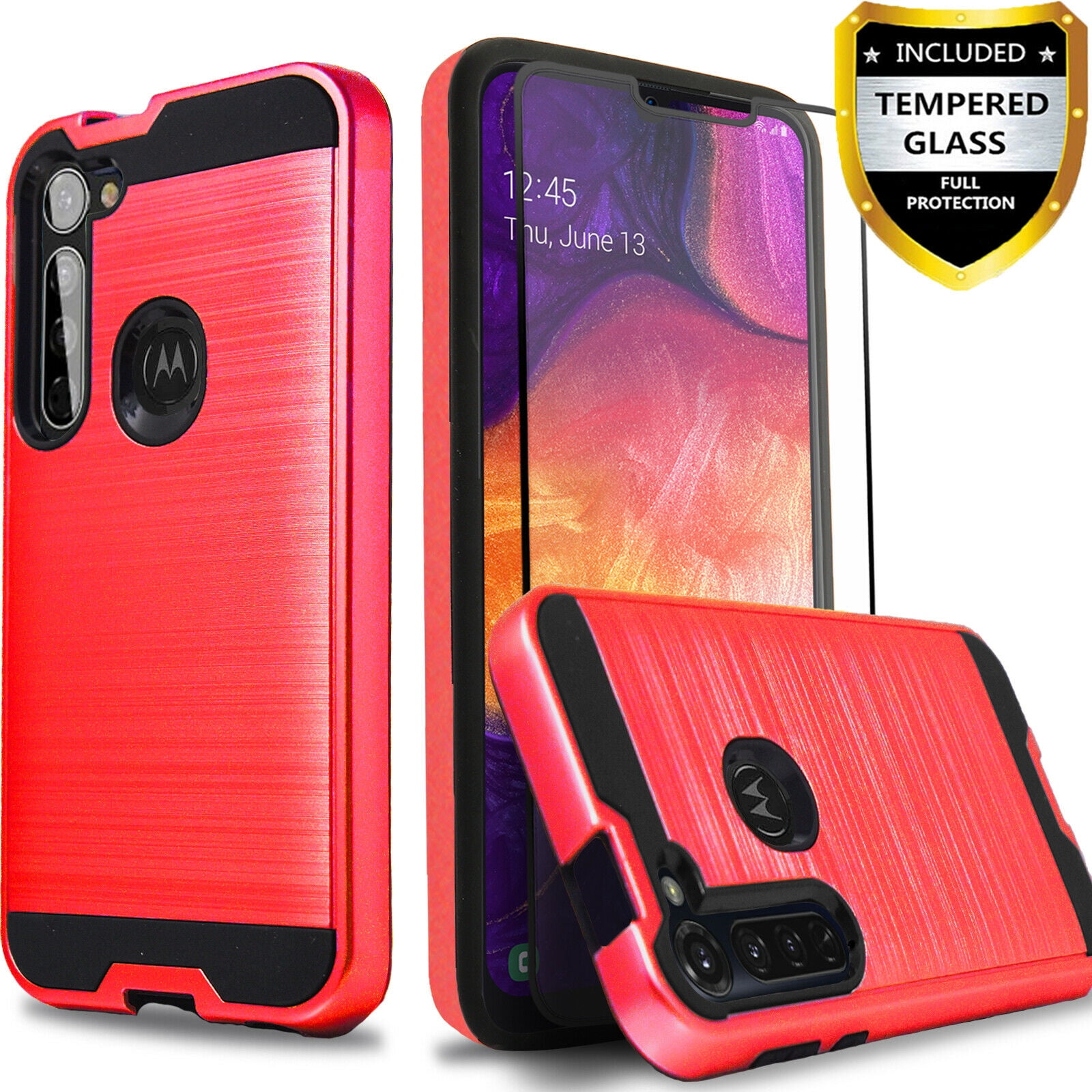 Motorola Moto G Stylus 2020 Phone Case, 2Piece Style Hybrid Shockproof
