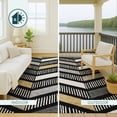 thumbnail image 4 of Addison Rugs Chantille Indoor/Outdoor Transitional Geometric Black Machine Washable Rectangle Rug, 10' x 14', 4 of 8