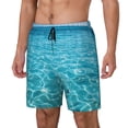 thumbnail image 1 of Fotbe Crystal Clear Ocean Waves Traje de Baño para Hombre – Shorts de Natación de Secado Rápido con Forro y Bolsillos-3X-Large, 1 of 6
