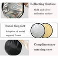 thumbnail image 5 of PinesC 2-in-1 Photo Reflector Fill Light Soft Light Collapsible Reflector 12" 30cm for Photography Photo Studio Lighting - Silver, Gold, 5 of 5