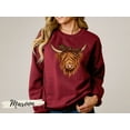 thumbnail image 6 of Highland Cow Sweatshirt,Highland Cow Gifts for Her, Highland Cow Shirt, 6 of 7