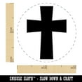 thumbnail image 2 of Cross Angled Christian Church Religion Self-Inking Rubber Stamp Ink Stamper - Orange Ink - Mini 1/2 Inch, 2 of 7