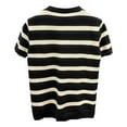 thumbnail image 4 of Men's Striped Knit Short Sleeve T-Shirt - Crew Neck, Comfortable, Polyester, Multiple Sizes, 4 of 4