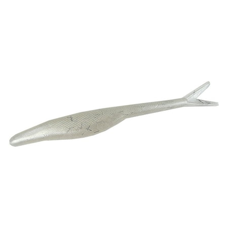 Tackle HD 12-Pack Forked Minnow Fishing Bait 4.75 Fork Tail Minnows Soft Plastic Freshwater Ice or Saltwater Fishing Lures Bass Crappie Catfish or Trout Lures White Ice