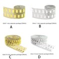thumbnail image 4 of Kearding 2 rollos de adorno de cinta de diamantes de imitación pegatina de cristal accesorios de diamantes de imitación de boda para cintas de Artesanía Dorado 914.4 cm, 4 of 6