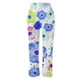 thumbnail image 4 of Women's Summer Printed Linen Drawstring Elastic Waist Pants Lightweight Straight Leg Casual Trousers With Pockets For Vacation And Beach Pants for Juniors Pants Suits for Women Business Casual Soft, 4 of 4