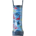 thumbnail image 4 of OAKI Kids Waterproof Rubber Rain Boots with Easy-On Handles. Toddler (1-4 Years) 10 Toddler Dinosaurs, 4 of 5