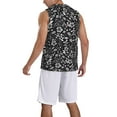 thumbnail image 2 of Naloa Daisies Flowers Basketball Jersey Reversible Men's Mesh Athletic Sports Shirts Training Practice S-4XLSmall, 2 of 6