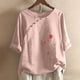 thumbnail image 2 of Gibobby Playeras Deportivas Mujeres Rubia TopsO Cuello PartyStylish T Camisa（Rosa， XXXL), 2 of 4