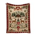 thumbnail image 2 of Eoozwa Christmas Ornaments Flannel Throw Blanket All Season Using Ultra Soft Fuzzy Plush Cozy Non-shedding Blanket for Couch Sofa Bed Camping, Ideal Gift for Adults, 2 of 8
