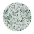 thumbnail image 4 of HAOXIT  Round Tablecloth Sage Green Leaf Table Cloths Waterproof Table Cover for Wedding Party Dining Holiday Banquet 46-50, 4 of 8