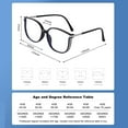 thumbnail image 4 of Reading Glasses for Women Men 1.0 x - Blue Light Blocking Computer Glasses, Oversize Square Eyestrain,Gradient Black, 4 of 9