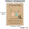 thumbnail image 3 of BFF magnet pendant clavicle chain forever friend card set necklace-Magnet type, 3 of 4