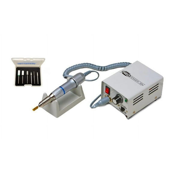 Medicool Pro Power 35k Electric File 35,000 RPM Professional Filing System with Manicure Pedicure Bit Kit 1 Bundle