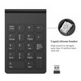 thumbnail image 2 of Wireless Number Pads  Numeric Keypad Numpad 18 Keys Portable 2.4 GHz Financial Accounting Number Keyboard Extensions 10 Key for Laptop  PC  Desktop  Surface Pro  Notebook, 2 of 8