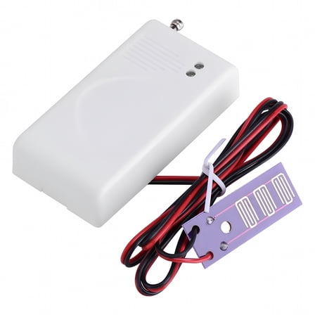 GJX Overflow Sensor & Alarm for Home Security,Battery-Powered 433MHz Wireless Water Leak Detector