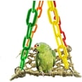 thumbnail image 3 of Hanging Hemp Rope Hammock Swing For Bird Parrot Macaw African Greys Cockatoo, 3 of 5