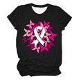 thumbnail image 4 of WEAIXIMIUNG Valentine's Day Cancer Awareness Month Tee | 's Graphic T Shirt for Events, 4 of 4