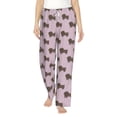 thumbnail image 2 of Goofa Dachshund Dog Puppy Printed Soft Pajama Pants for Women, Wide Leg Comfy Casual Lounge Yoga Pants-Large, 2 of 9