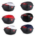 thumbnail image 3 of Qiaoxi Motorcycle Rear Top Box, Waterproof Motorcycle Scooter Tail Box Trunk Luggage Box, Large Capacity Lockable Carrier Case for Helmet Luggage Storage, 3 of 8