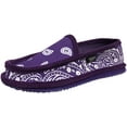 thumbnail image 1 of Trooper America Unisex Bandana Paisley Slip On Shoes, Purple/White, Men 4, 1 of 3