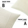 thumbnail image 5 of Qucyy For Sofa Bedroom Set Striped Linen Decorative Modern Style Pillowcase 24x24 Inch, 5 of 5