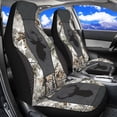 thumbnail image 3 of Jeiento Camo Deer Auto Seat Cover for Men Women, Waistline Print Car Front Seats Accessories Interior Decor 2 Pcs Universal Fit for Most Vehicles, 3 of 7