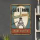thumbnail image 2 of Placa Metal Vintage Francia Torre Eiffel Pintura Hierro Rectangular 20x30cm, 2 of 9
