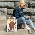 thumbnail image 6 of Curious George Clear Backpack 16 Inch Large Capacity PVC Transparent Laptop Bags for Adults, See Through Clear Bookbag for School Sports Work Travel College, 6 of 7