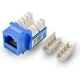 10Pack Cat5e/Cat6 Keystone Jack 90 Degree 110 Punchdown Network