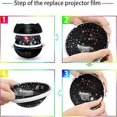thumbnail image 4 of Baby Projector Lamp, Rotating 8-Color Ocean Wave Projector with Star and Underwater Theme Makes Children and Adults Sleep Peacefully - Black, 4 of 4