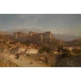 thumbnail image 2 of Samuel Colman 14x11 Black Ornate Wood Framed Double Matted Museum Art Print Titled: The Hill of the Alhambra, Granada (1865), 2 of 5