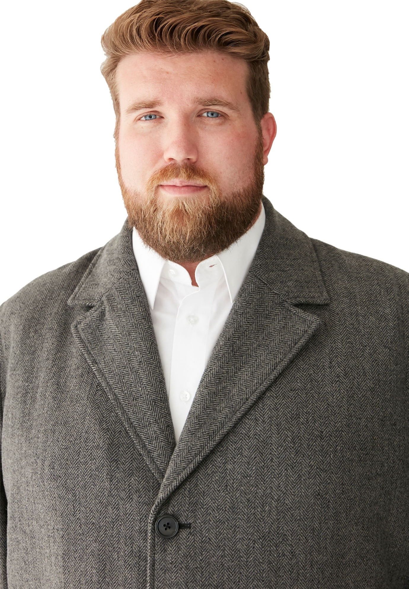 big & tall men's wool overcoats