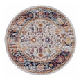 thumbnail image 2 of Luxee Designs Alexandria Bordered Pattern 7x7 Round Area Rug for Living Room Indoor Boho Rugs - Ivory, 2 of 8