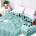 thumbnail image 4 of sunsanly Summer Cooling Sleep Quilt Ice Silk Machine Washable Absorbs Heat Prevents Night Sweats Lightweight Portable Sofa Living Room All-Season Bedding Ccomforter, 4 of 7